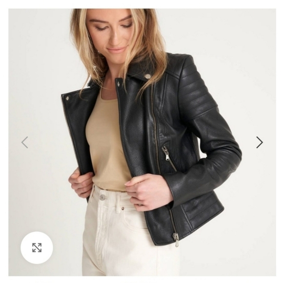 Barneys Moto Black Leather Jacket - Picture 4 of 10